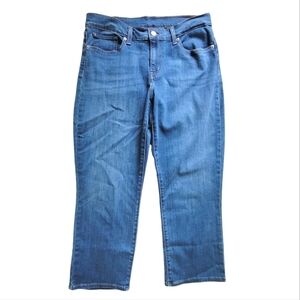 Levi's Cropped Mid Rise Blue Denim Jeans Women's 29
